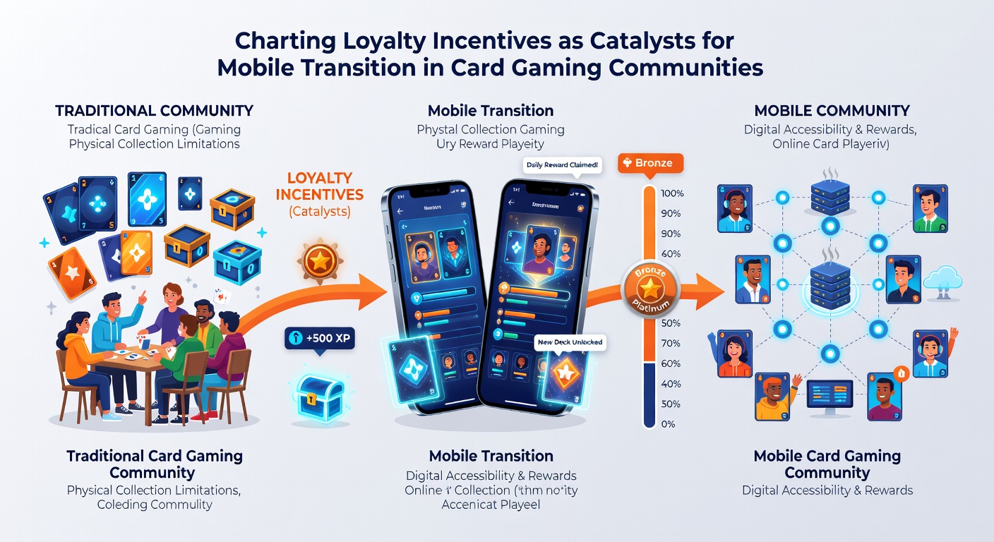 Visualisierung von Loyalty-Incentives und mobilen Übergängen in Kartenspiel-Communities