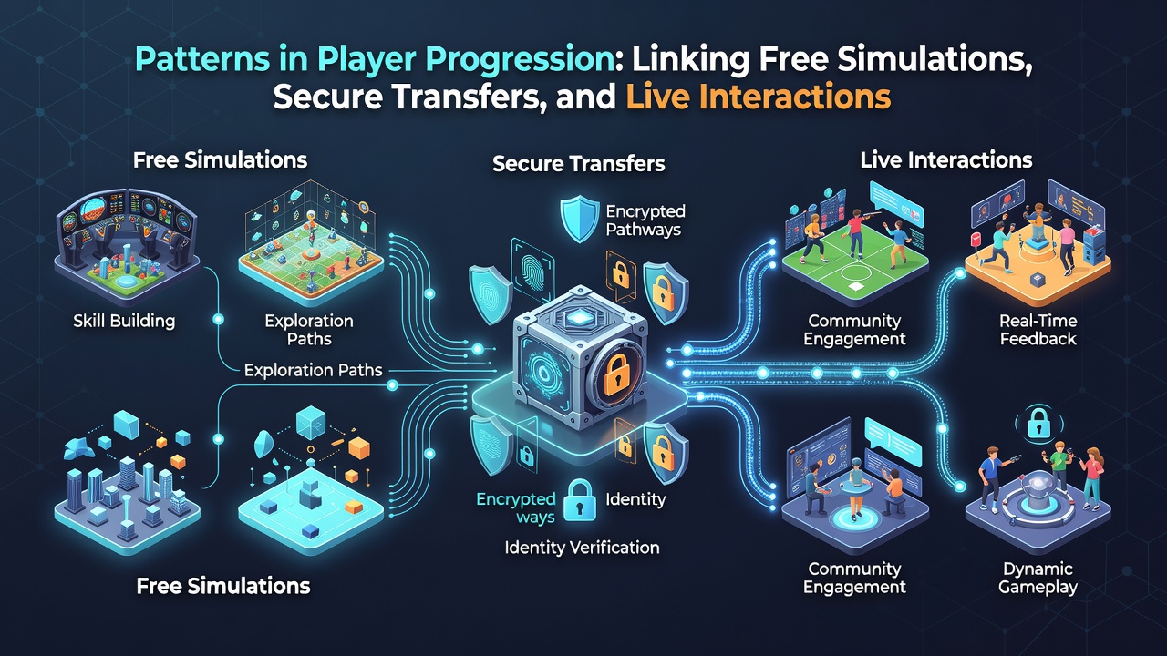 Illustration von Live-Interaktionen und sicheren Transfers in mobilen Kartenspiel-Apps